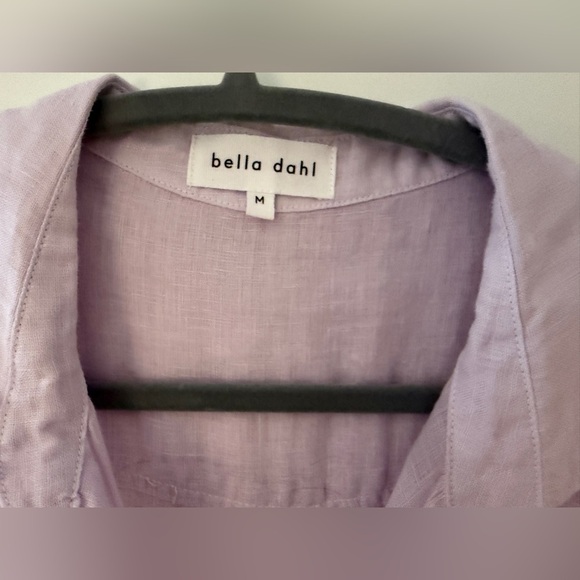 NEW Bella Dahl Linen Pocket Button Down, Lavender, Size M - Picture 5 of 8